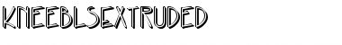 Download KneeblsExtruded Regular Font Title Preview