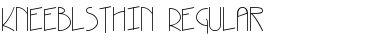 Download KneeblsThin Regular Font Title Preview