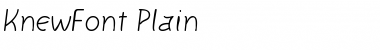 Download KnewFont Plain Font Title Preview