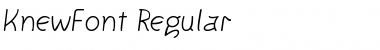 Download KnewFont Regular Font Title Preview
