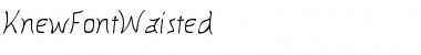 Download KnewFontWaisted Regular Font Title Preview