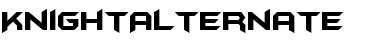 Download KnightAlternate Regular Font Title Preview