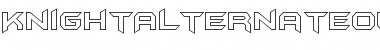 Download KnightAlternateOutline Regular Font Title Preview