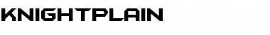 Download KnightPlain Regular Font Title Preview