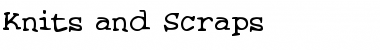 Download Knits and Scraps Regular Font Title Preview