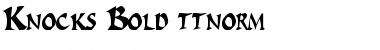 Download Knocks Bold Font Title Preview