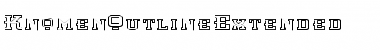 Download KnomenOutlineExtended Regular Font Title Preview
