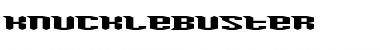 Download Knucklebuster Regular Font Title Preview