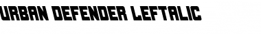 Download Urban Defender Leftalic Italic Font