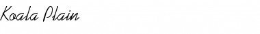 Download Koala Plain Font Title Preview