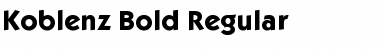 Download Koblenz-Bold Regular Font Title Preview