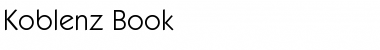 Download Koblenz Book Font Title Preview