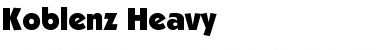 Download Koblenz-Heavy Regular Font Title Preview