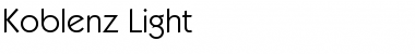 Download Koblenz-Light Regular Font Title Preview