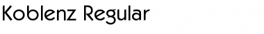 Download Koblenz-Regular Regular Font Title Preview