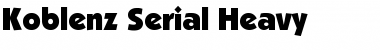 Download Koblenz-Serial-Heavy Heavy Font Title Preview