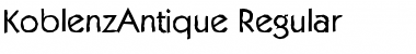 Download KoblenzAntique Regular Font Title Preview