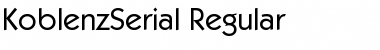 Download KoblenzSerial Regular Font Title Preview