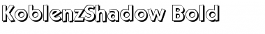 Download KoblenzShadow Bold Font Title Preview
