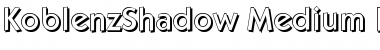 Download KoblenzShadow-Medium Regular Font Title Preview
