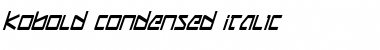 Download Kobold Condensed Italic Condensed Italic Font Title Preview