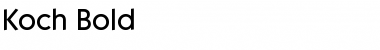 Download Koch Bold Font Title Preview