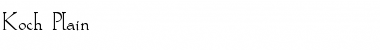 Download Koch Plain Plain Font Title Preview