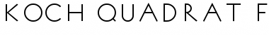 Download Koch Quadrat Fill Regular Font Title Preview