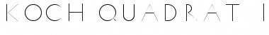 Download Koch Quadrat Inline Regular Font Title Preview