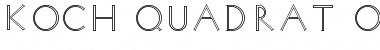 Download Koch Quadrat Outlines Regular Font Title Preview