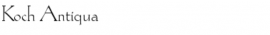 Download Koch-Antiqua Roman Font Title Preview