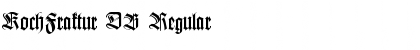 Download KochFraktur DB Regular Font Title Preview