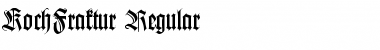 Download KochFraktur Regular Font Title Preview