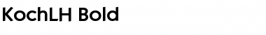 Download KochLH Bold Font Title Preview