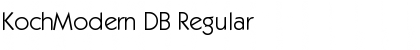 Download KochModern DB Regular Font Title Preview
