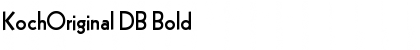 Download KochOriginal DB Bold Font Title Preview