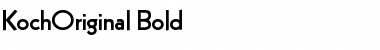 Download KochOriginal Bold Font Title Preview