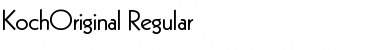 Download KochOriginal Regular Font Title Preview
