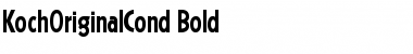 Download KochOriginalCond Bold Font Title Preview