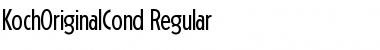 Download KochOriginalCond Regular Font Title Preview