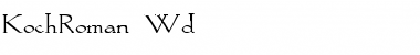 Download KochRoman Wd Regular Font Title Preview