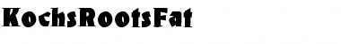 Download KochsRoots Regular Font Title Preview