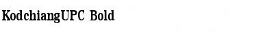 Download KodchiangUPC Bold Font Title Preview