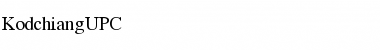 Download KodchiangUPC Regular Font Title Preview