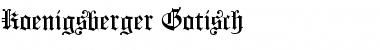 Download Koenigsberger Gotisch Regular Font Title Preview