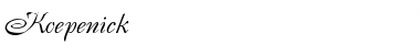 Download Koepenick Regular Font Title Preview