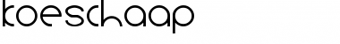 Download koeschaap Regular Font Title Preview