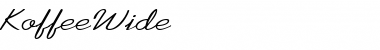 Download KoffeeWide Regular Font Title Preview