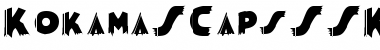 Download KokamaSCapsSSK Regular Font Title Preview