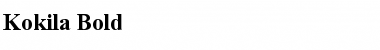 Download Kokila Bold Font Title Preview